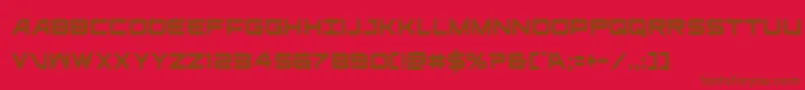 ghostclancond Font – Brown Fonts on Red Background