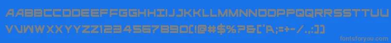 ghostclancond Font – Gray Fonts on Blue Background
