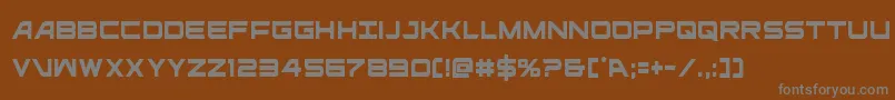 ghostclancond Font – Gray Fonts on Brown Background