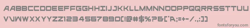 ghostclancond Font – Gray Fonts on Pink Background