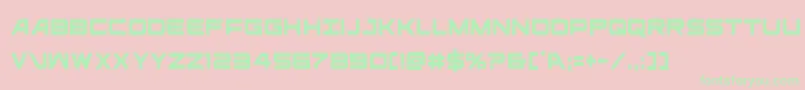 ghostclancond Font – Green Fonts on Pink Background