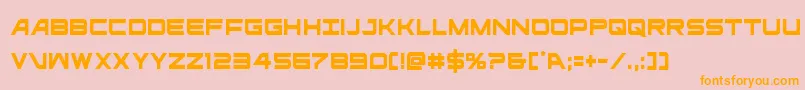 ghostclancond Font – Orange Fonts on Pink Background