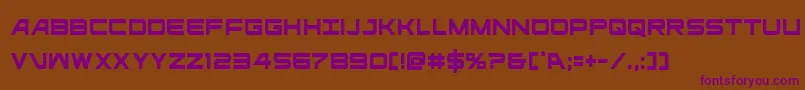 ghostclancond Font – Purple Fonts on Brown Background