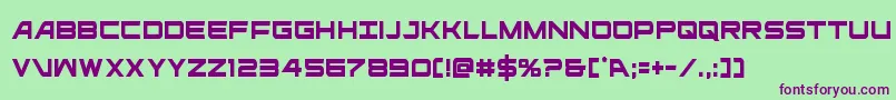 ghostclancond Font – Purple Fonts on Green Background
