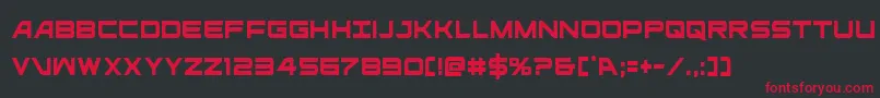 ghostclancond Font – Red Fonts on Black Background