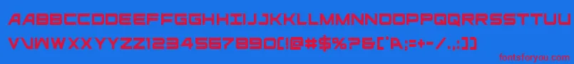 ghostclancond Font – Red Fonts on Blue Background
