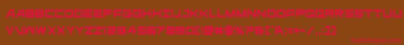 ghostclancond Font – Red Fonts on Brown Background