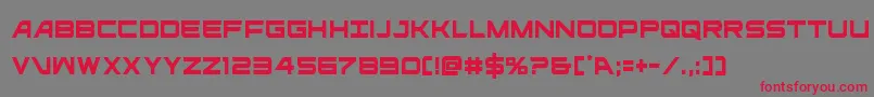 ghostclancond Font – Red Fonts on Gray Background