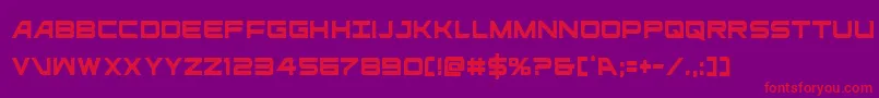 ghostclancond Font – Red Fonts on Purple Background