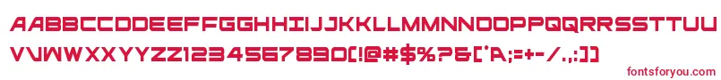 ghostclancond Font – Red Fonts on White Background