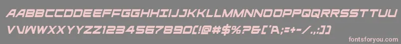 ghostclancondital Font – Pink Fonts on Gray Background