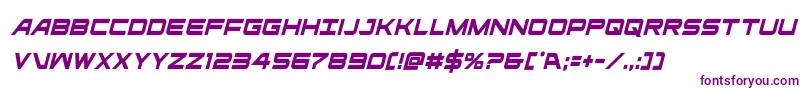 ghostclancondital Font – Purple Fonts on White Background
