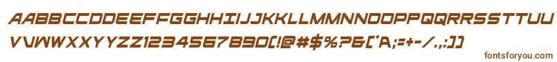 ghostclancondital Font – Brown Fonts on White Background