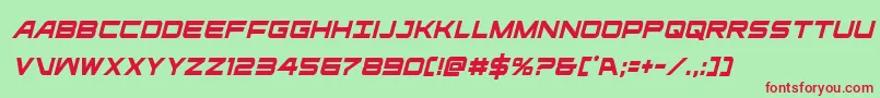 ghostclancondital Font – Red Fonts on Green Background