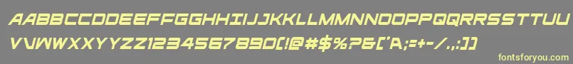 ghostclancondital Font – Yellow Fonts on Gray Background