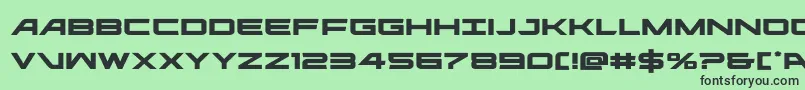 ghostclanexpand Font – Black Fonts on Green Background