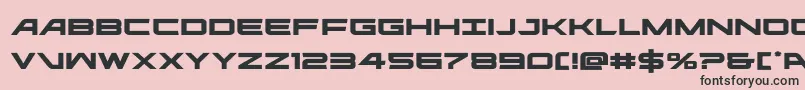 ghostclanexpand Font – Black Fonts on Pink Background