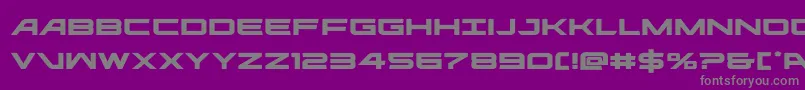 ghostclanexpand Font – Gray Fonts on Purple Background