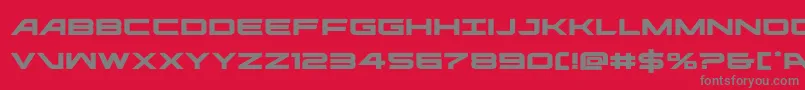 Weitere Informationen zur ghostclanexpand-Schriftart ghostclanexpand-Schriftart – Graue Schriften auf rotem Hintergrund