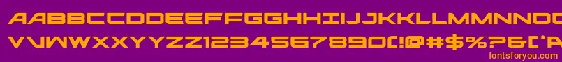 ghostclanexpand Font – Orange Fonts on Purple Background