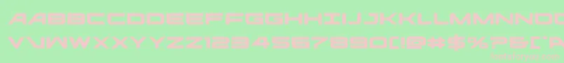 フォントghostclanexpand – 緑の背景にピンクのフォント