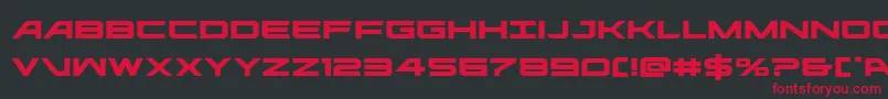 ghostclanexpand Font – Red Fonts on Black Background