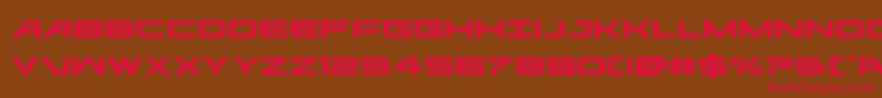 ghostclanexpand Font – Red Fonts on Brown Background