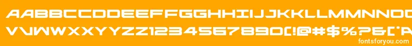 ghostclanexpand Font – White Fonts on Orange Background