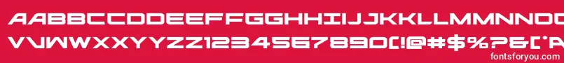 ghostclanexpand Font – White Fonts on Red Background