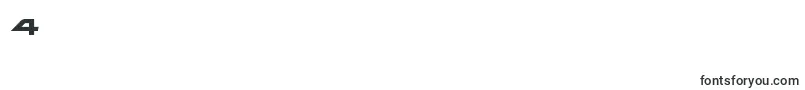 ghostclanexpand-Schriftart – Schriften für die Ziffer 4