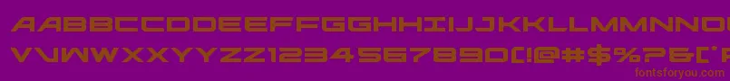 ghostclanexpand Font – Brown Fonts on Purple Background