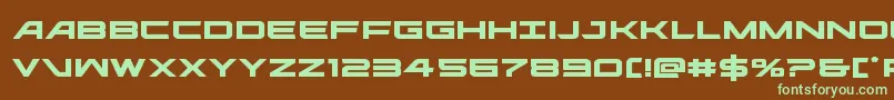 ghostclanexpand Font – Green Fonts on Brown Background