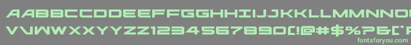 ghostclanexpand Font – Green Fonts on Gray Background