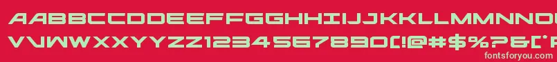 ghostclanexpand Font – Green Fonts on Red Background