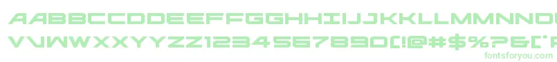 ghostclanexpand Font – Green Fonts on White Background