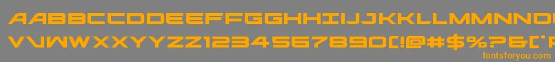 ghostclanexpand Font – Orange Fonts on Gray Background