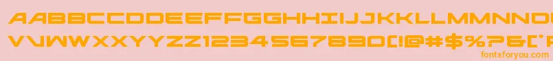 ghostclanexpand Font – Orange Fonts on Pink Background