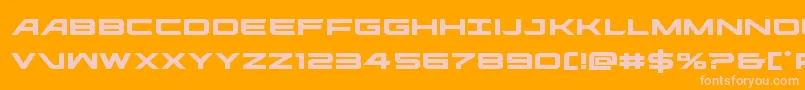 ghostclanexpand Font – Pink Fonts on Orange Background