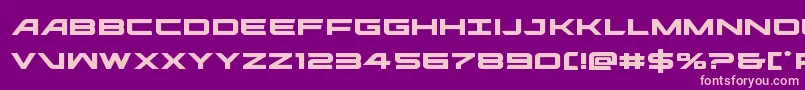 ghostclanexpand Font – Pink Fonts on Purple Background