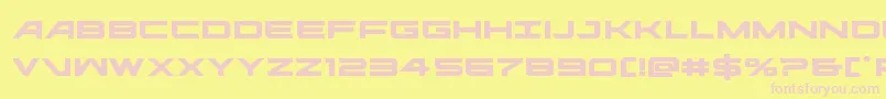 Police ghostclanexpand – polices roses sur fond jaune