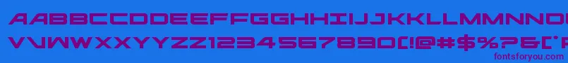 ghostclanexpand Font – Purple Fonts on Blue Background