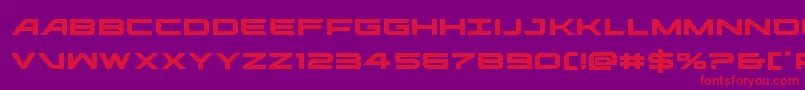 ghostclanexpand Font – Red Fonts on Purple Background