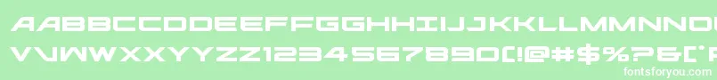 ghostclanexpand Font – White Fonts on Green Background