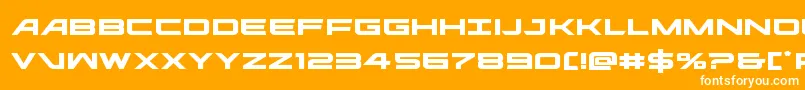 ghostclanexpand Font – White Fonts on Orange Background