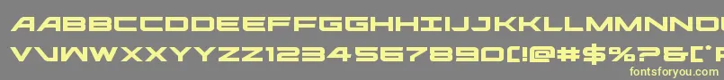 ghostclanexpand Font – Yellow Fonts on Gray Background