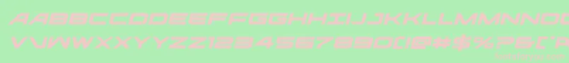 ghostclanexpandital Font – Pink Fonts on Green Background