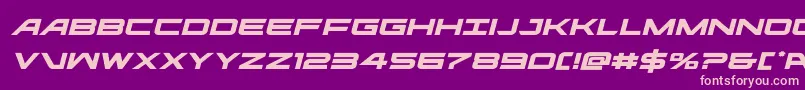 ghostclanexpandital Font – Pink Fonts on Purple Background