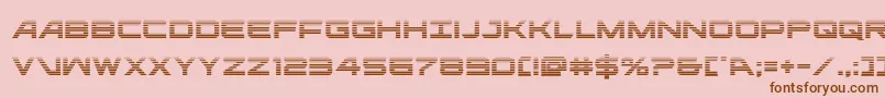 ghostclangrad Font – Brown Fonts on Pink Background