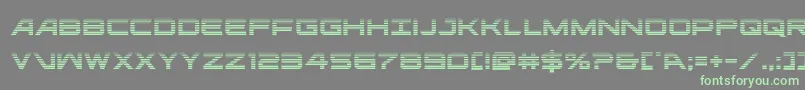 Шрифт ghostclangrad – зелёные шрифты на сером фоне