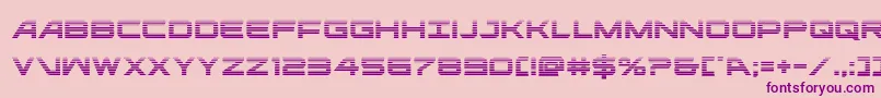 ghostclangrad Font – Purple Fonts on Pink Background